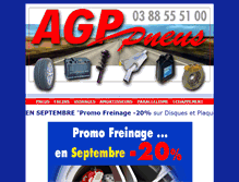 Tablet Screenshot of agp-pneus.com